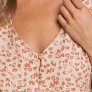 Blouse Beige Imprimé Femme Roxy Kiss And Make vue 3