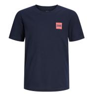 Marineblaues T-Shirt für Jungen von Jack & Jones, Farbe: Brandy