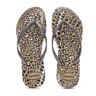 Tongs Marron Femme Havaianas Slim Animals Infradito vue 2