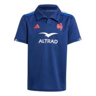 France Maillot de Rugby Domicile Marine Garçon Adidas 2024 pas cher
