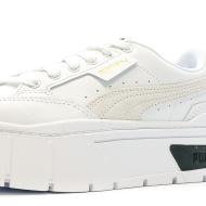 Baskets Blanche/Beige/Noir Femme Puma Mayze Stack 384363 vue 7