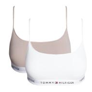 2X Brassières Blanche/Rose Femme Tommy Hilfiger 2 Pack Bralette pas cher