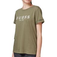 T-shirt Kaki Femme Guess Rol1981