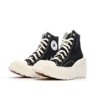 Baskets Noires Femme Converse Chuck 70 De Luxe Wedge A06478C vue 6