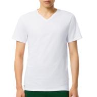 T-Shirt Blanc Homme Lacoste d'intérieur slim fit pas cher