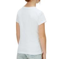 T-Shirt Blanc/Rouge Fille Calvin Klein Jeans Monogram vue 2