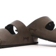 Sandales Marrons Lisses Homme Schott Arthur vue 3