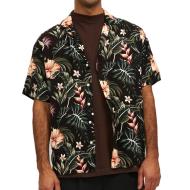 Chemisette Noir Homme Jack & Jones Resort Floral