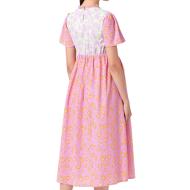 Robe de grossesse Rose/Verte Femme Mamalicious Dante vue 2