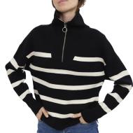 Pull Noir/beige Femme Vero Moda Saba