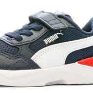 Baskets Blanches/Marines/Rouges Garçon Puma X-ray Speed Lite vue 7
