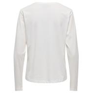 T-Shirt Manches Longues Blanc Femme JDY Rex vue 2