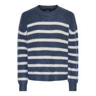 Pieces Klaras Jersey Azul/Blanco Mujer