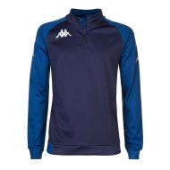 Sweat D'entrainement 1/2 zip Marine Homme Kappa Trieste pas cher