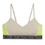 Brassière Beige/Jaune Fluo Femme Puma Move Strong pas cher