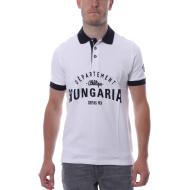 Polo blanc homme Hungaria Sport Style Legend pas cher