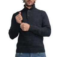 Pull Bleu Foncé Homme Petrol Industries Knitwear Collar