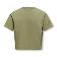 T-Shirt Kaki Fille Kids ONLY Silvina vue 2