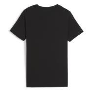 T-Shirt Noir Garçon Puma Essentials Logo 586985 vue 2