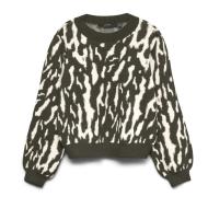 Vero Moda Nancy Women’s White/Brown Jumper