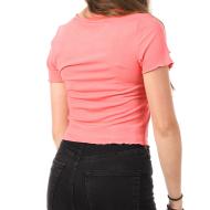 T-Shirt Rose Femme Vero Moda Madi Jill vue 2