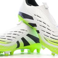 Zapatillas de fútbol blancas/amarillas para niños Adidas Predator League Ll FG/MG ver 7