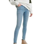 Jean Skinny Bleu Clair Femme Superdry SUPERVINTAGE pas cher