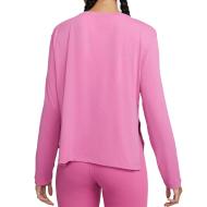 T-shirt Manches Longues Rose Femme Nike Ny vue 2