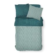 Parure de lit Vert/Bleu 220X240cm Coton 57 Fils Today Sunshine vue 2