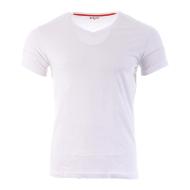 T-shirt Blanc Homme Schott V Neck Basic