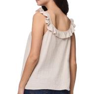 Top Beige Femme Pieces Astina vue 2