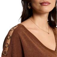 T-Shirt Marron/Doré Femme Morgan MRING vue 3