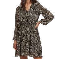 Robe Imprimée Noire Femme Vila Viadeline pas cher