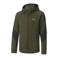 Sweat Zippé Kaki Garçon Puma Evostripe pas cher
