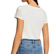 T-shirt Blanc Femme Morgan Lovy vue 2