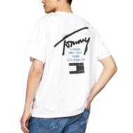 T-shirt Blanc Homme Tommy Hilfiger Graffiti vue 2