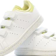 Baskets Blanches/Vertes Fille Adidas Stan Smith GW4537 vue 7