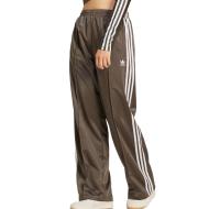Pantalon fluide/toile Marron Femme Adidas Firebird pas cher