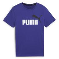 T-shirt Bleu Garçon Puma Ess+ 2 Col Logo pas cher