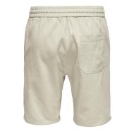 Short Écru Homme ONLY & SONS Cot Lin vue 2