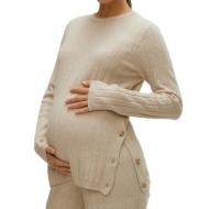 Pull de Grossesse Beige Femme Mamalicious 20019856 pas cher