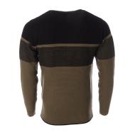Pull Kaki/Noir Homme RMS26 60963 vue 2