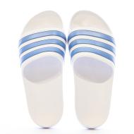 Claquettes Blanche/Bleu Garçon Adidas Adilette Aqua vue 3