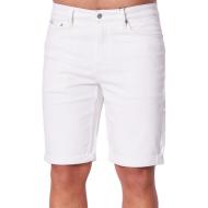 Short Jean Blanc Homme Calvin Klein Jeans Slim pas cher