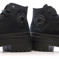 Baskets Noires Femme Converse All Star Lugged vue 7