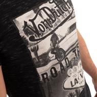T-shirt Noir Homme Von Dutch VEGAS vue 3