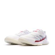 Chaussures de Padel Blanc/Rouge Femme Adidas Courtquick vue 6