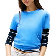 T-shirt Bleu Femme Tommy Hilfiger Tjw Reg pas cher