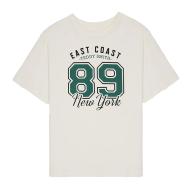 T-shirt Blanc/Vert Garçon Teddy Smith Lou pas cher