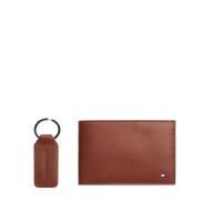 Coffret Portefeuille + Porte Clef Homme Marron Tommy Hilfiger Eton pas cher